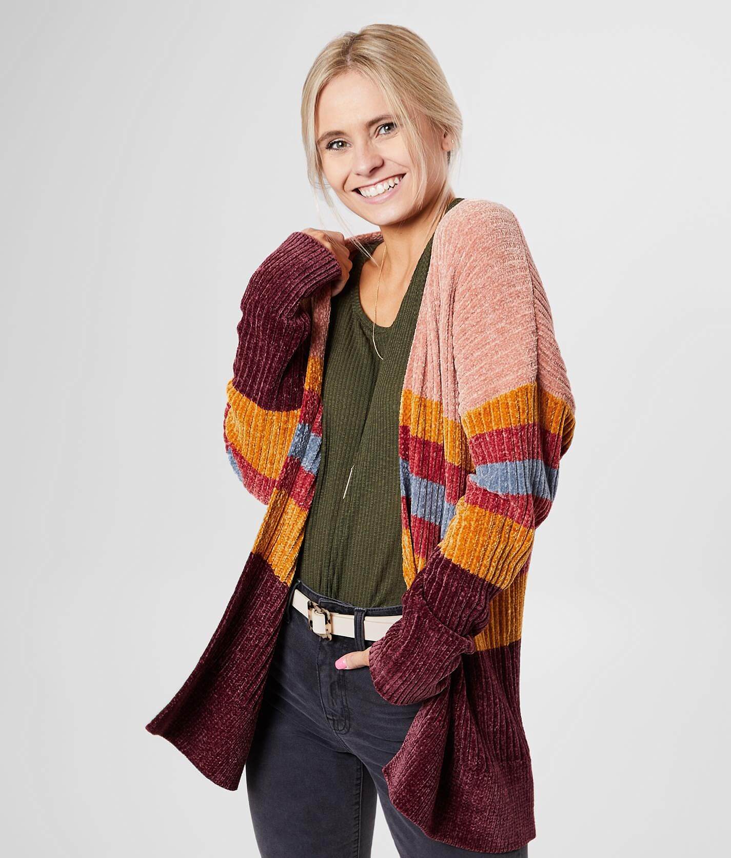 chenille cardigan sweater