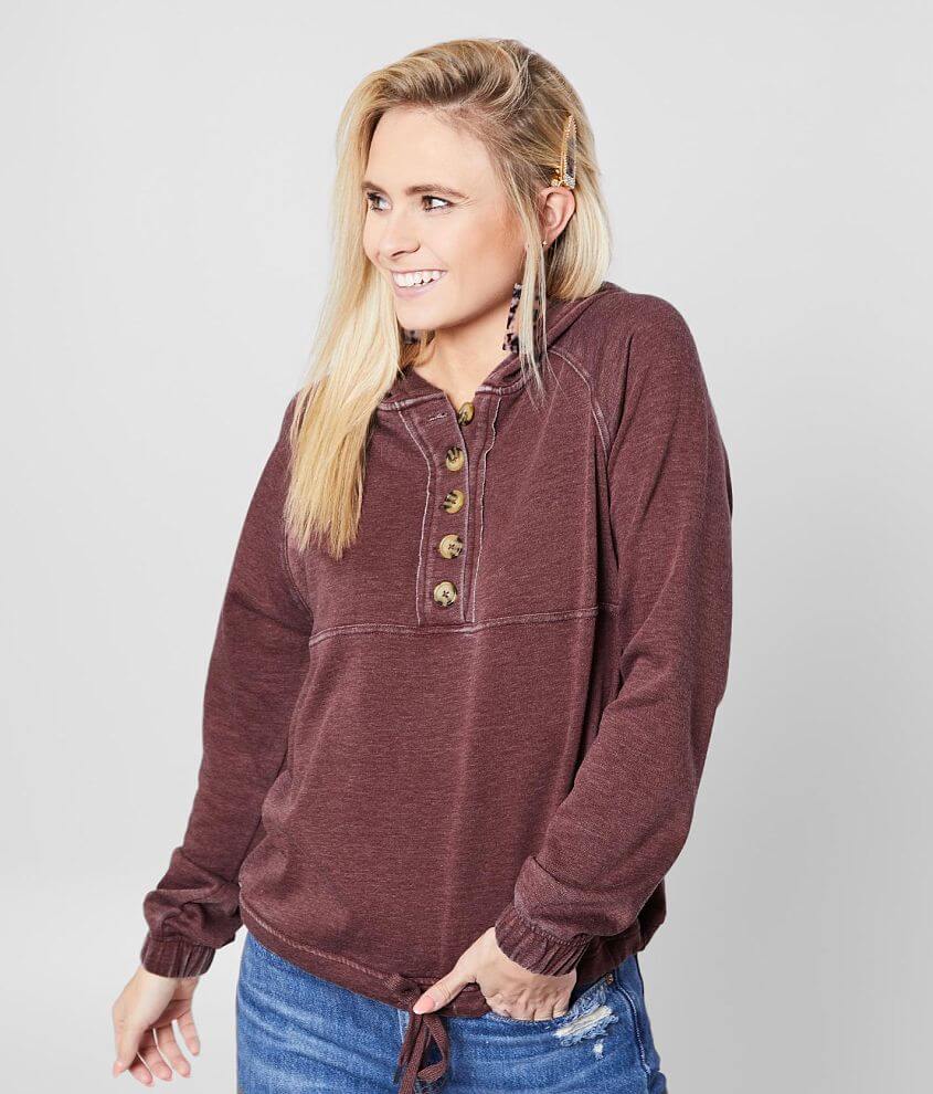 Womens henley sweatshirt new arrivals