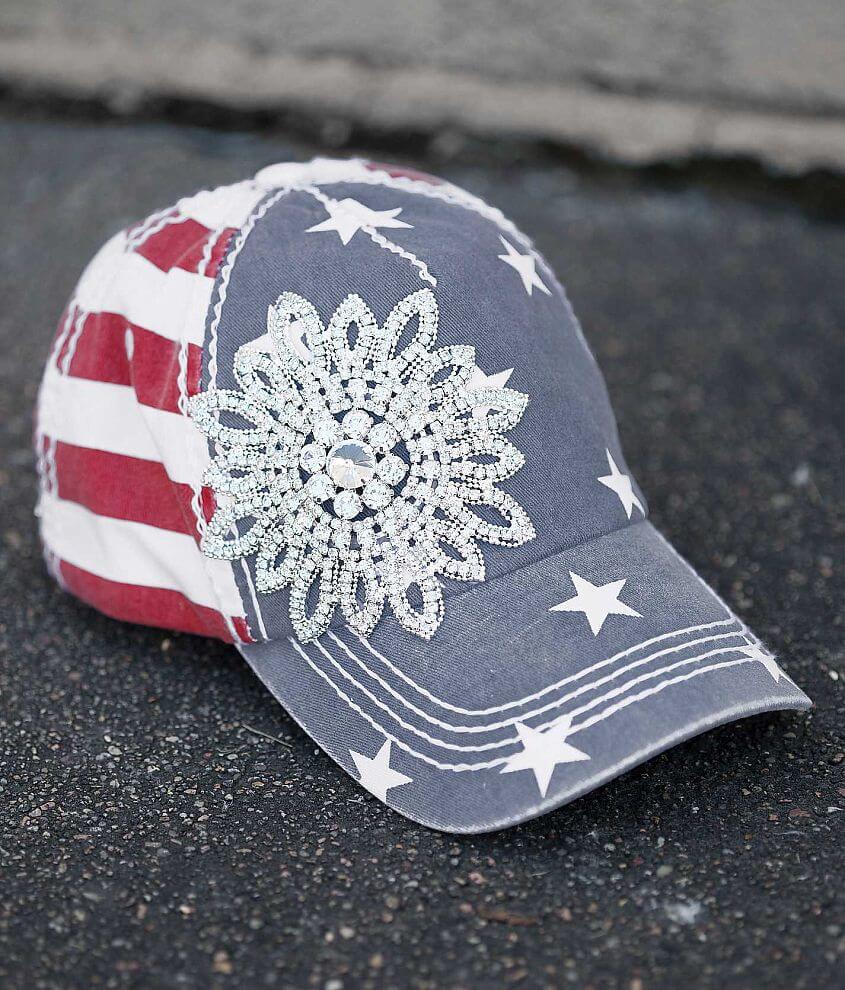 Olive &#38; Pique Stars &#38; Stripes Hat front view