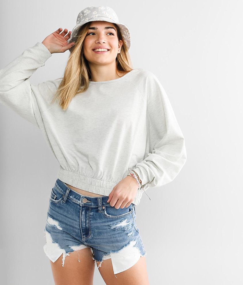 BKE Oversized Knit Top front view
