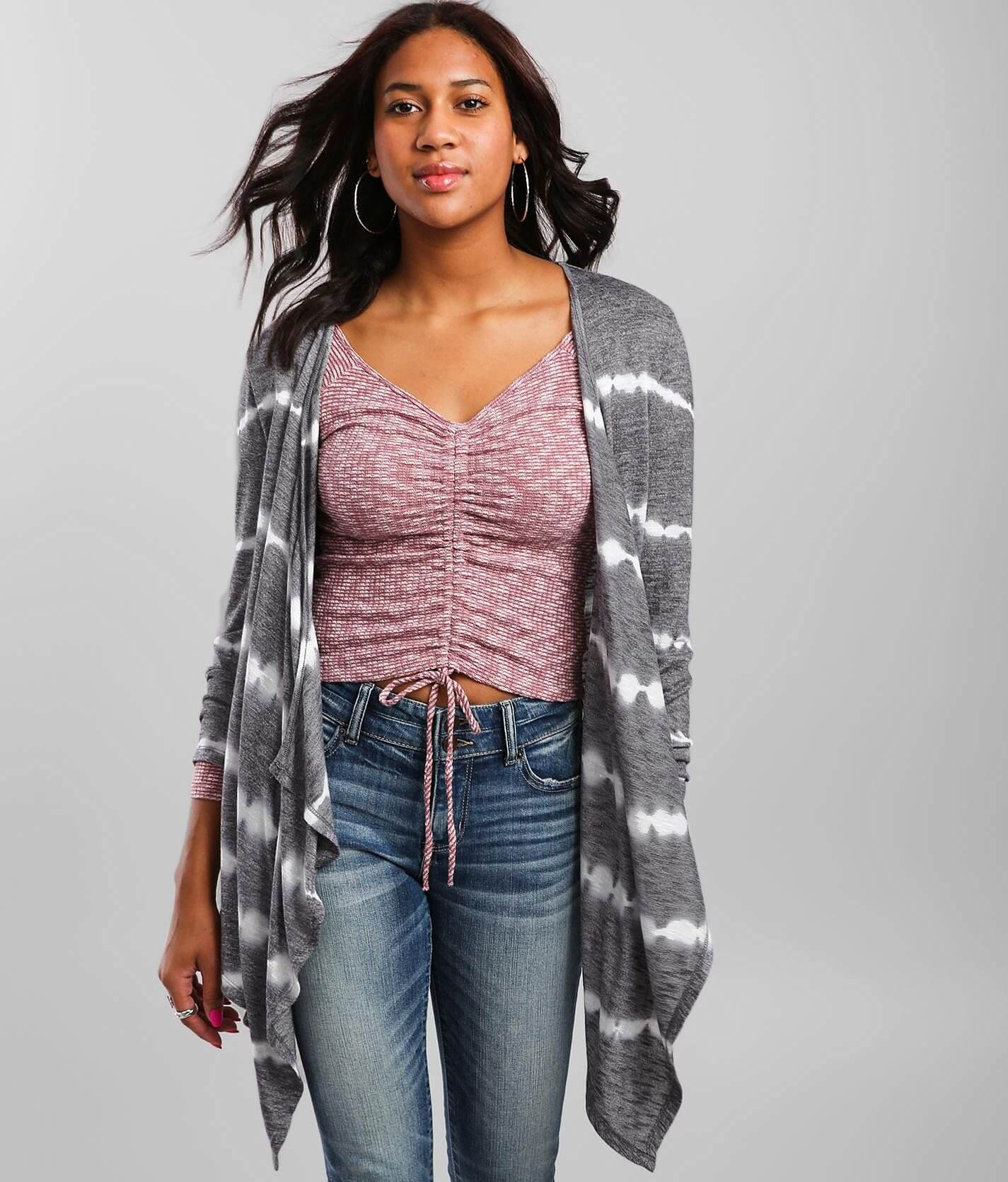 【GroundY】 Garment Dye Drape Cardigan GroundY】 Garment Dye Drape Cardigan