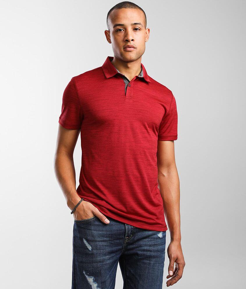 BKE Mock Twist Performance Polo