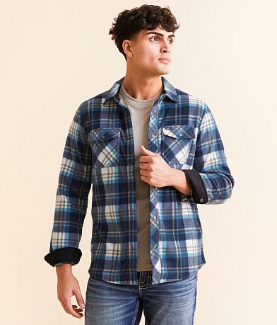 O'Neill Glaiser Plaid Flannel Shirt front view