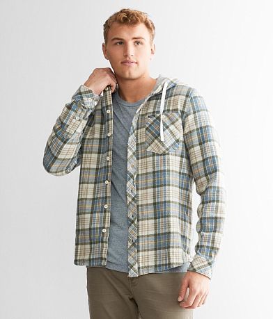 O'Neill Clayton Hooded Flannel Shirt front view