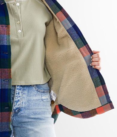 O&apos;Neill Petrina Plaid Shacket misc detail 2 view