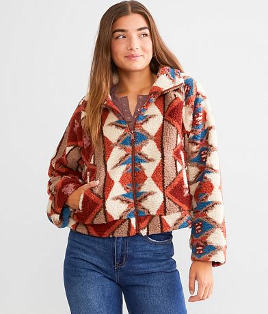 O&apos;Neill Rori Cropped Sherpa Jacket FULL_RIGHT_SIDE