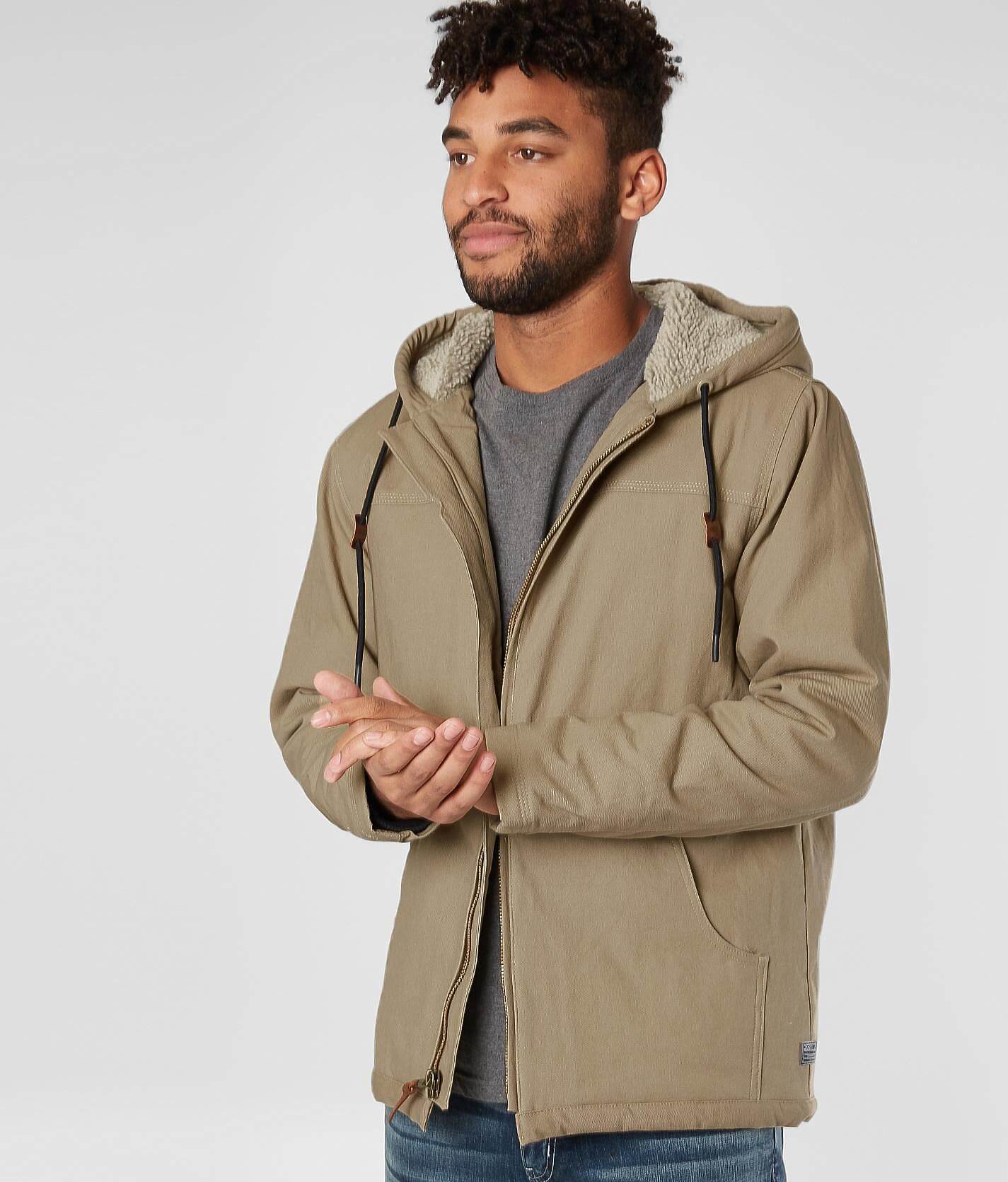 hurley men's outdoor hooded jacket