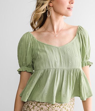 O&apos;Neill Isabel Eyelet Peplum Top MISC_DETAIL_1