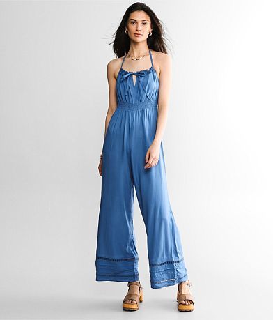 O&apos;Neill Malia Halter Jumpsuit full right side view