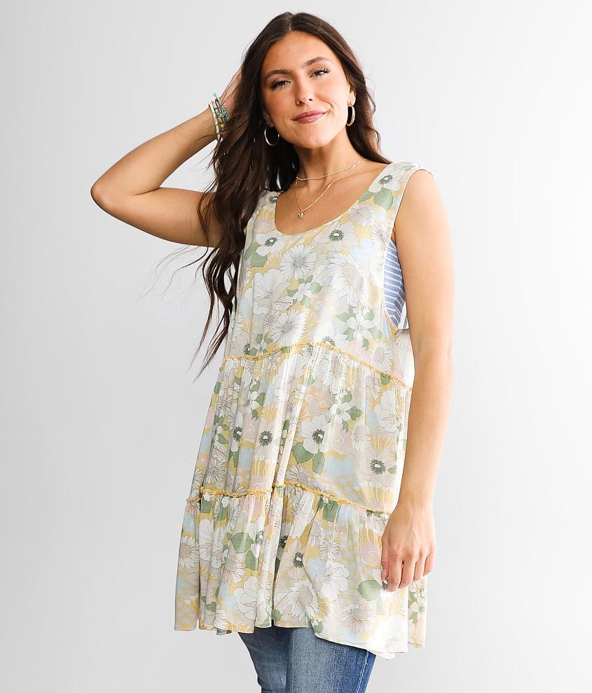 O&#39;Neill Linnet Cover-Up Tunic Tank Top front view
