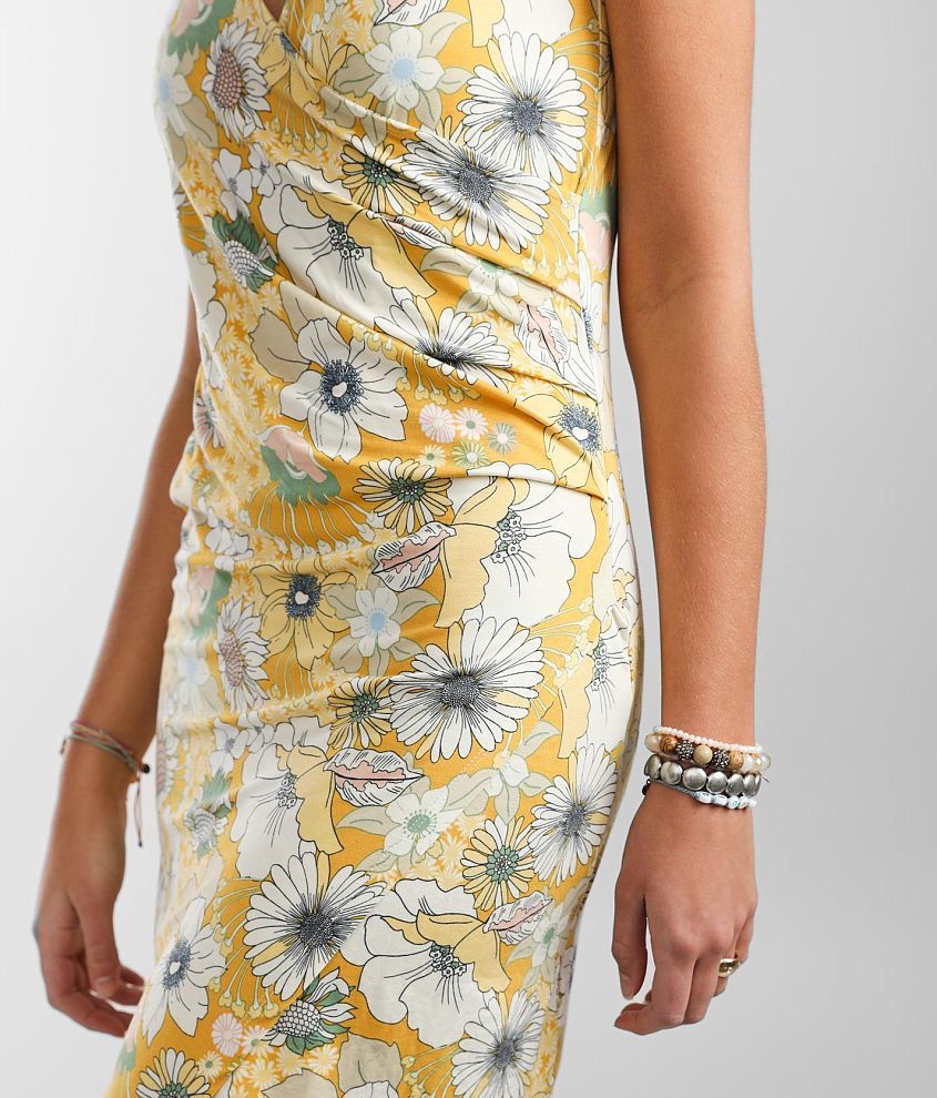 Kiki Floral Surplice Mini Dress