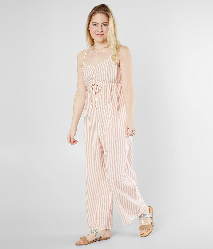 Image of O'Neill Anabella Striped Wide Leg Jumpsuit