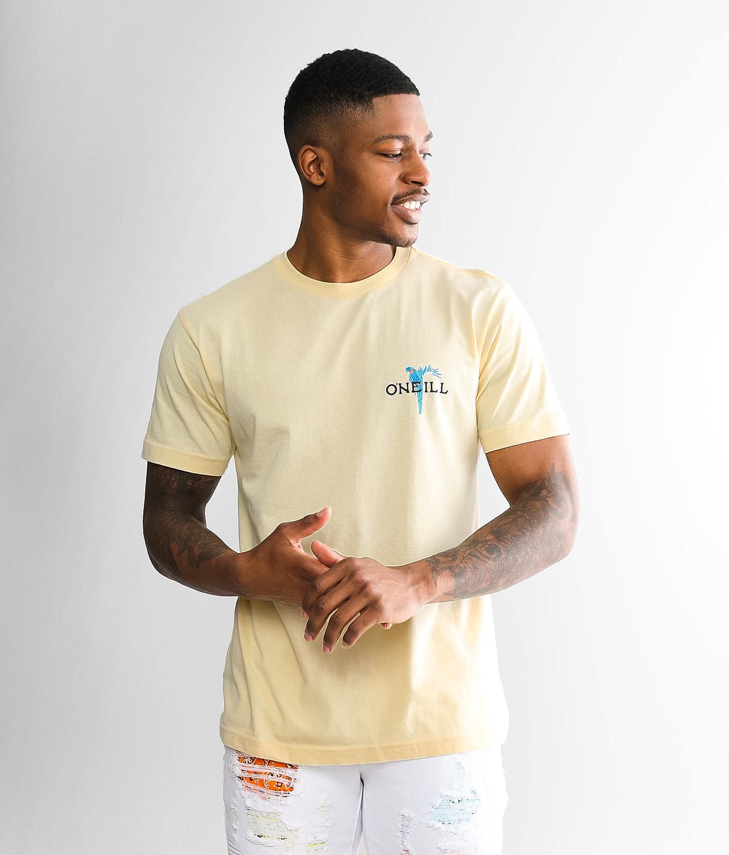 O'Neill Sea Breeze T-Shirt - Men's T-Shirts in Pale Yellow