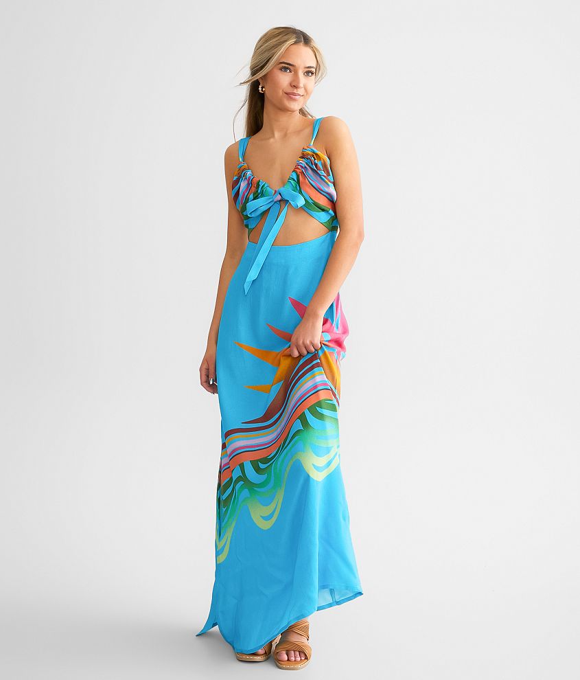 O&#39;Neill Salma Cut-Out Maxi Dress front view