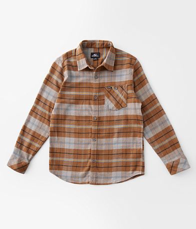 O'Neill Boys - Redmond Plaid Stretch Shirt front view