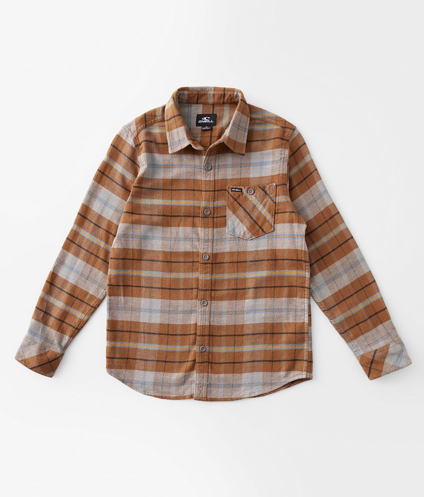 Boys - O&#39;Neill Redmond Plaid Stretch Shirt front view