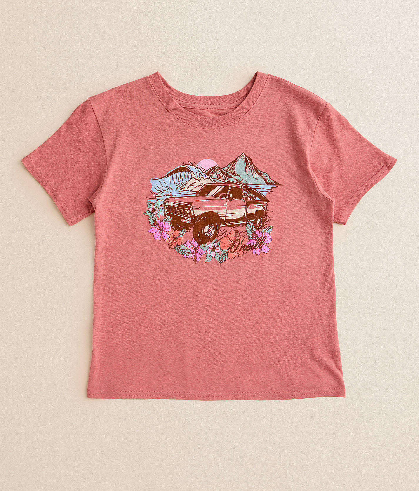 Tシャツ・カットソー DONDUP Woman T-Shirt Camel US198JF0309UFS6 397 Girls - O'Neill Sunset Crossin T-Shirt - Girl's T-Shirts in