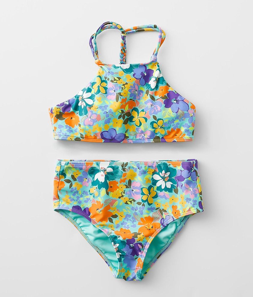 Girls - O&#39;Neill Sami Floral 2 Piece Swimsuit front view