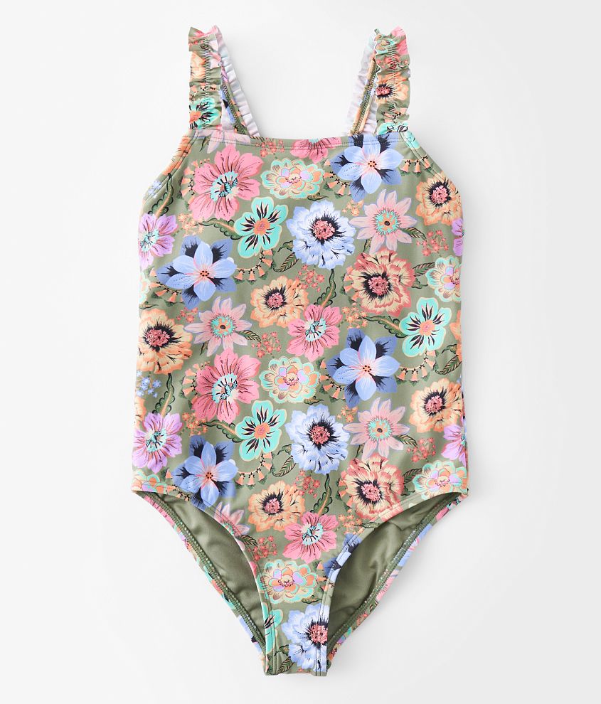 Girls - O&#39;Neill Talitha Floral Swimsuit front view