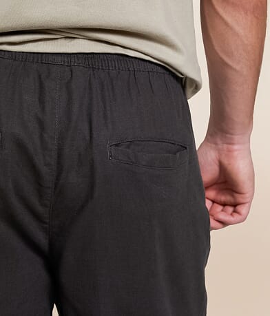 Departwest Linen Blend Stretch Short back pocket view