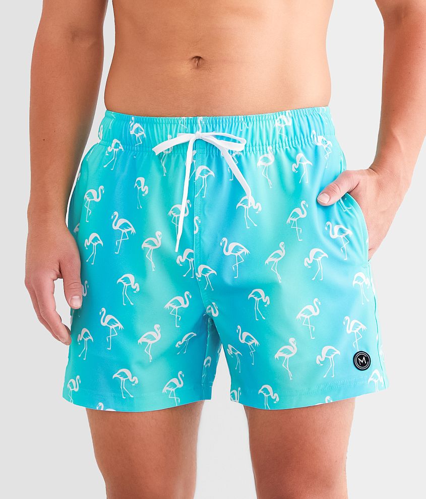 Maven Co-op Flamingo Stretch Swim Trunks