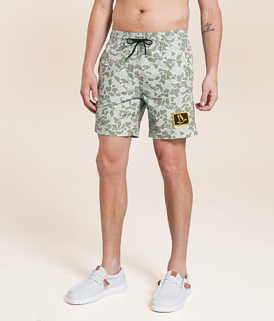 Funk Lagoon Camo Swim Trunks front view