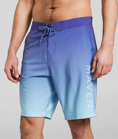 Maven Co-op Boardwalk Gradient Stretch Boardshort front view
