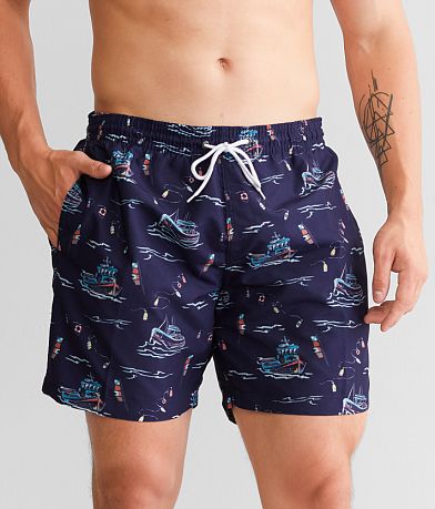 Trunks Surf & Swim Co. Deep Sea Charter Swim Trunks front view