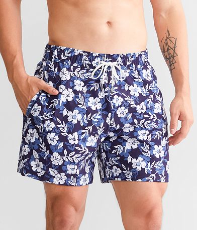 Trunks Surf & Swim Co. Hibiscus Stretch Swim Trunks front view