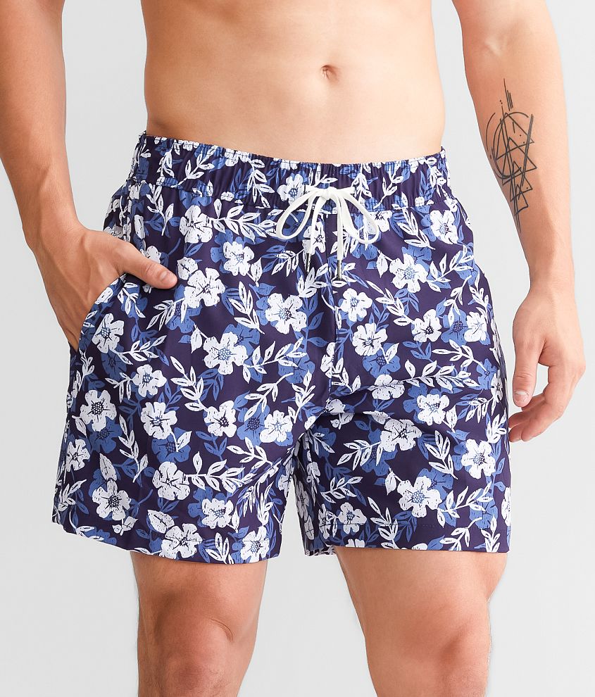 Trunks Surf & Swim Co. Hibiscus Stretch Swim Trunks - Men's