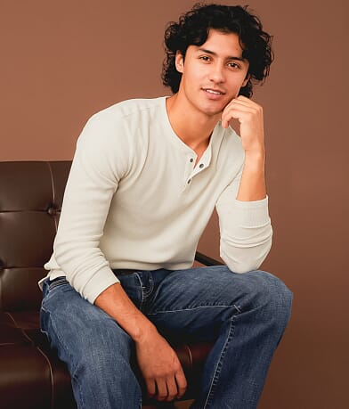 Outpost Makers Brushed Thermal Henley front view