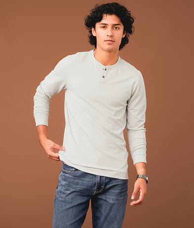 Outpost Makers Ribbed Henley front view