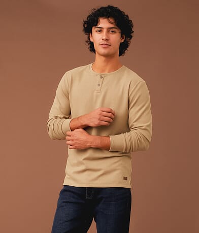 Outpost Makers Brushed Henley front view