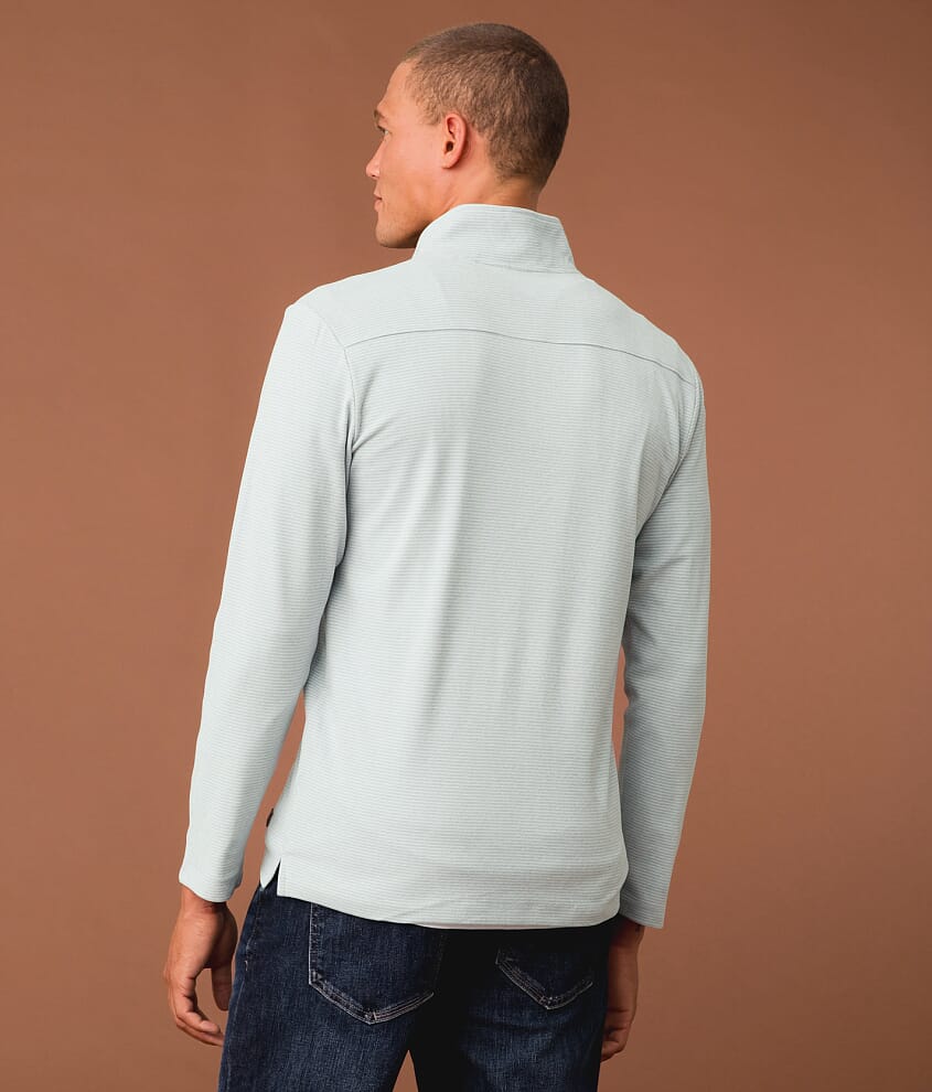 Striped Quarter Zip Pullover