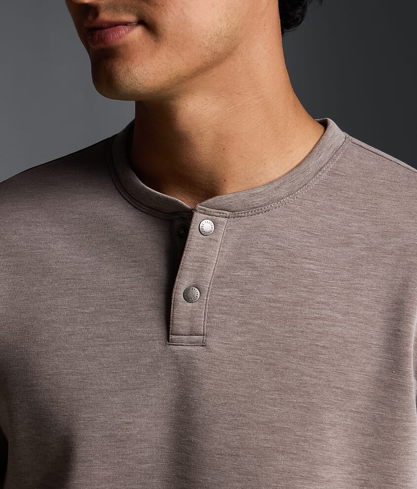 Marled Snap Henley