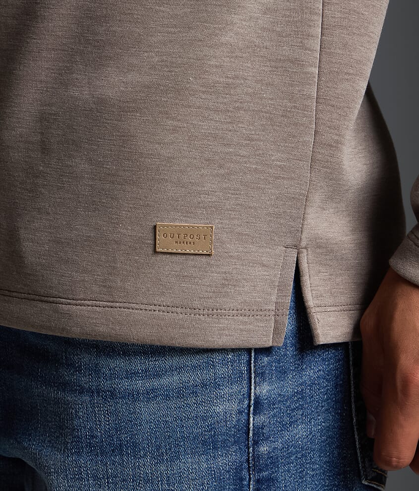 Marled Snap Henley