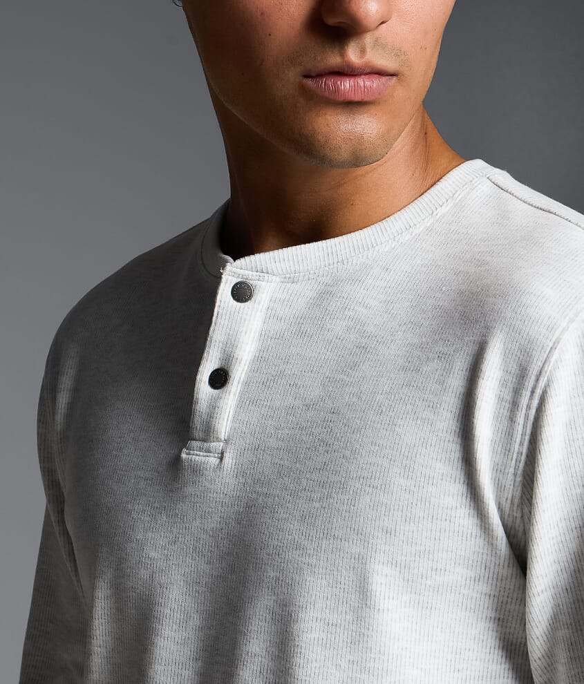Brushed Snap Henley