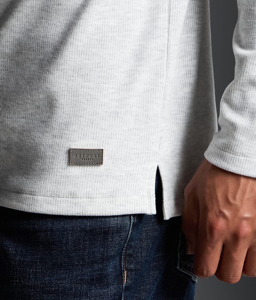 Brushed Snap Henley