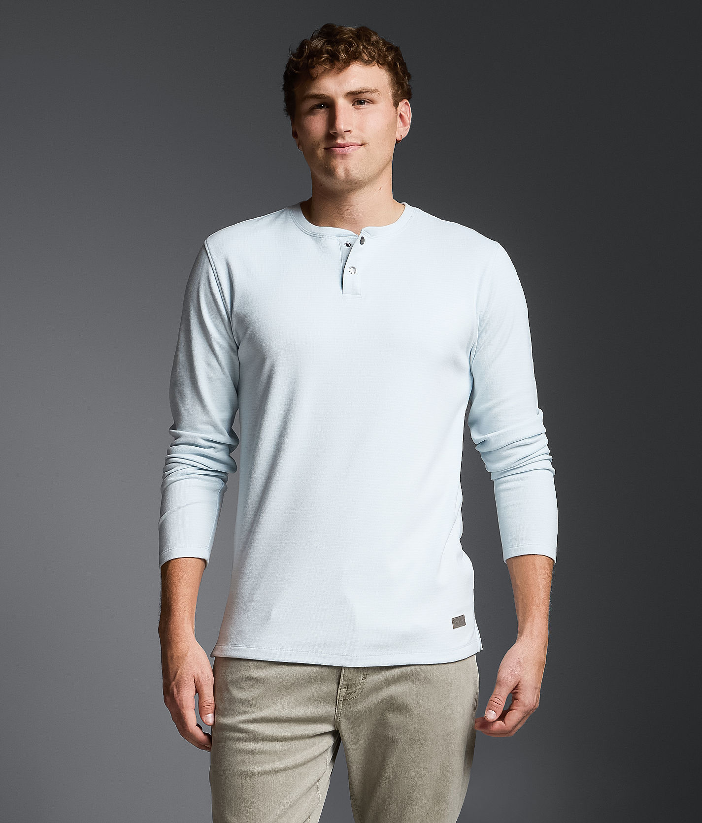 Outpost Makers Striped Snap Henley - Men's T-Shirts in Country Air