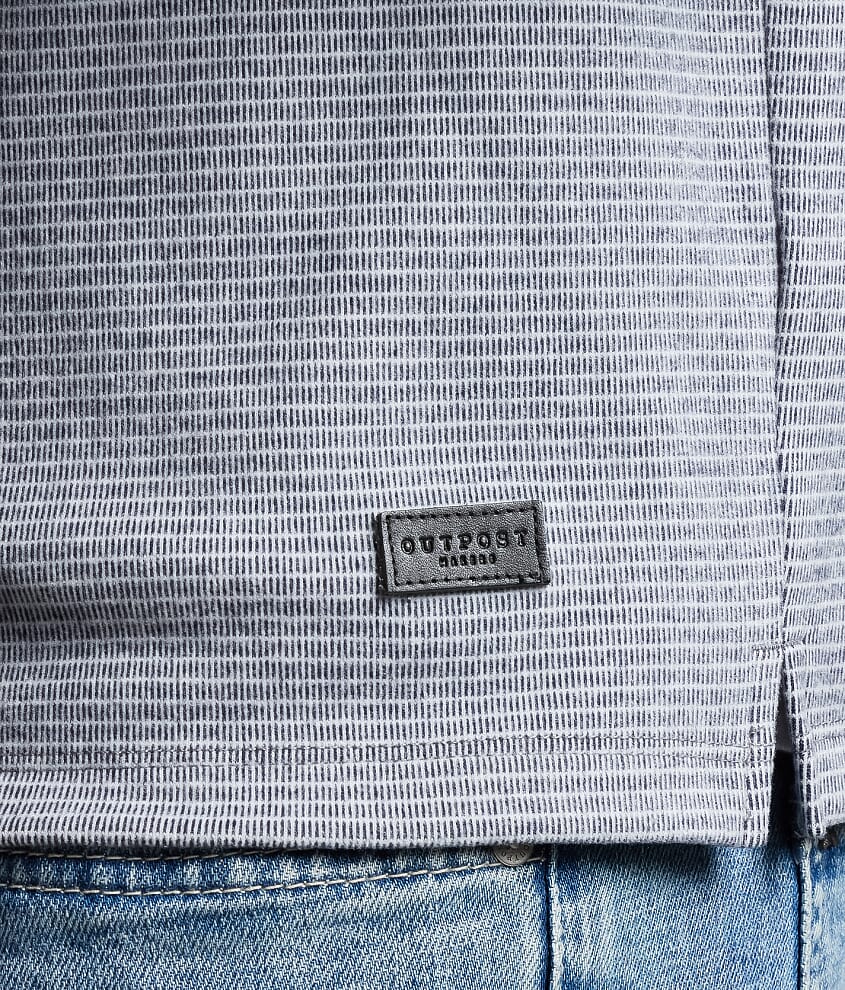 Striped Quarter Zip Pullover