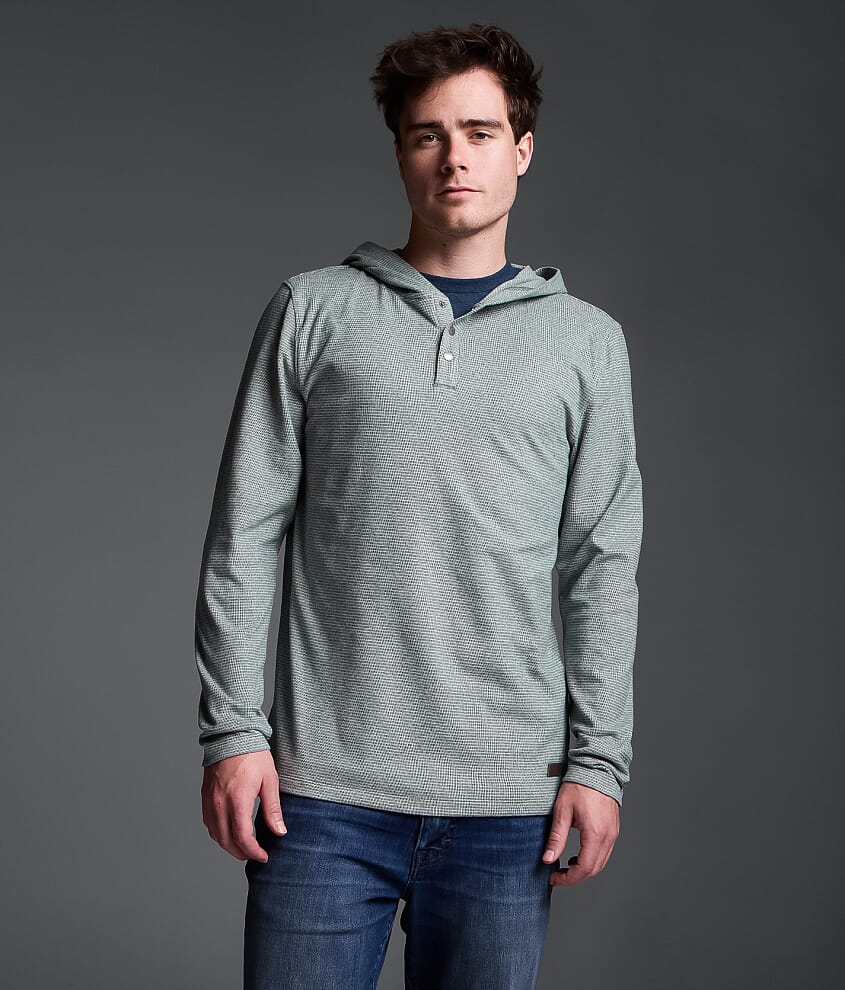 Striped Quarter Snap Hoodie