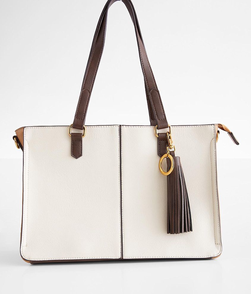 Color Block Structured Purse - Women's Bags in Brown Gold Cream | Buckle