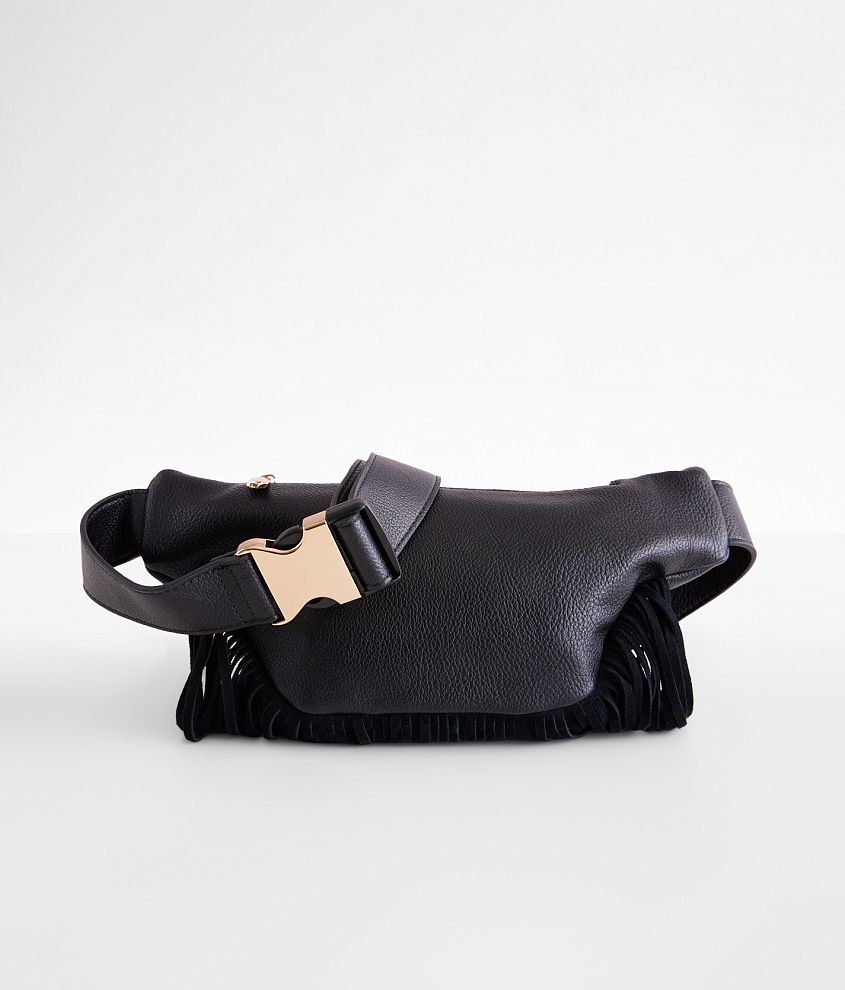 Faux Leather Fringe Fanny Pack