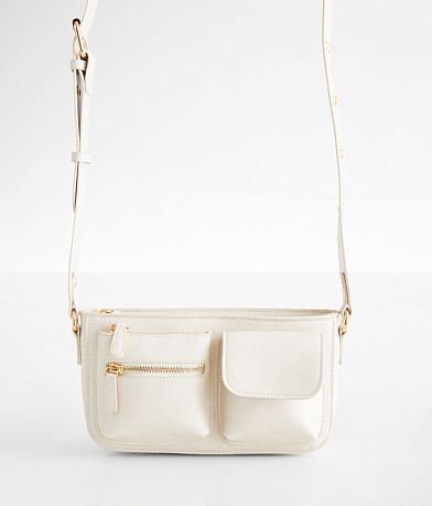 DSI America Faux Leather Crossbody Purse front view