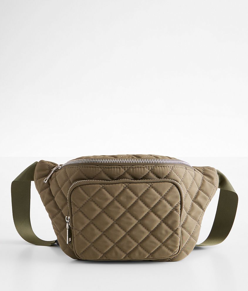 Quilted Sling Bag Women s Bags in Khaki Buckle