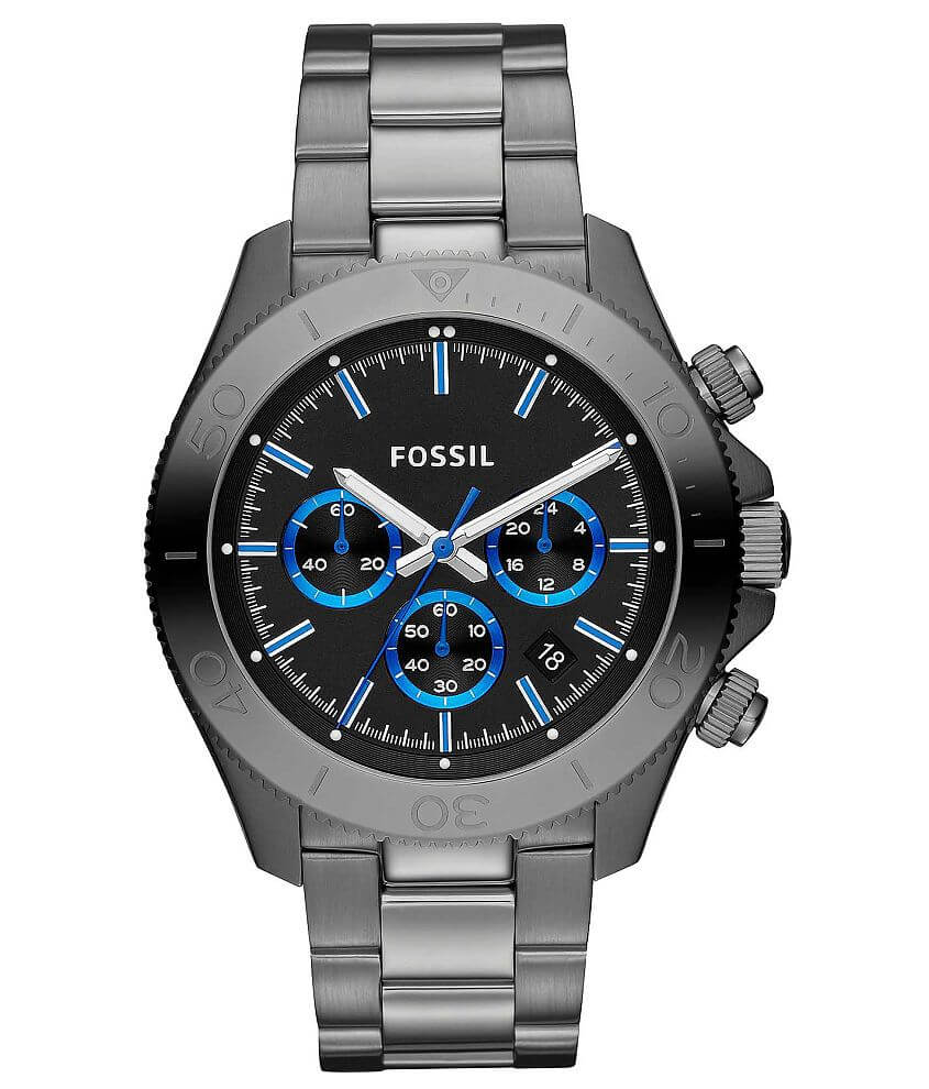 Fossil Retro Traveler Watch - Men's Watches in Black | Buckle