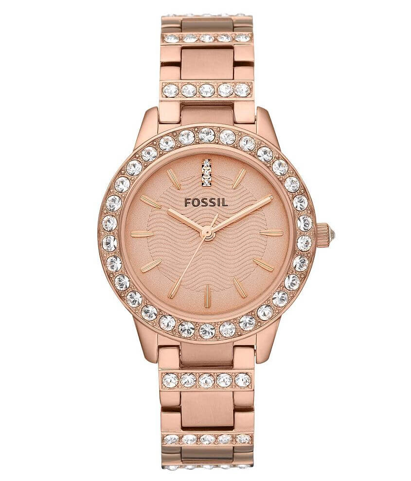 Fossil Jesse Glitz Watch - Women's Watches in Rose Gold | Buckle