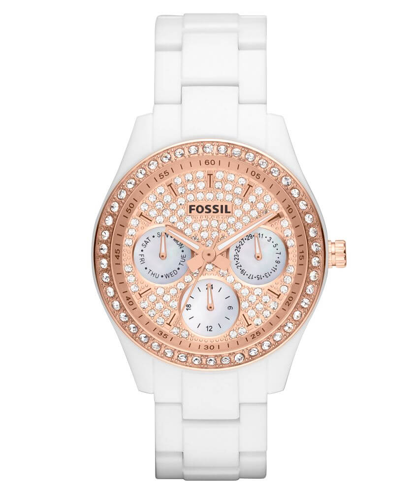 Fossil Rose Gold Watch - Women's Accessories in White Rose Gold | Buckle