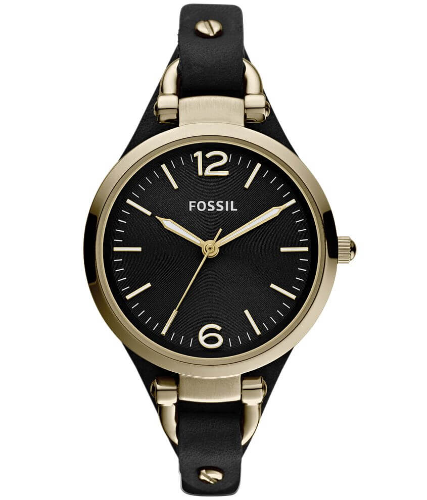 Fossil Georgia Watch - Women's Watches in Black | Buckle