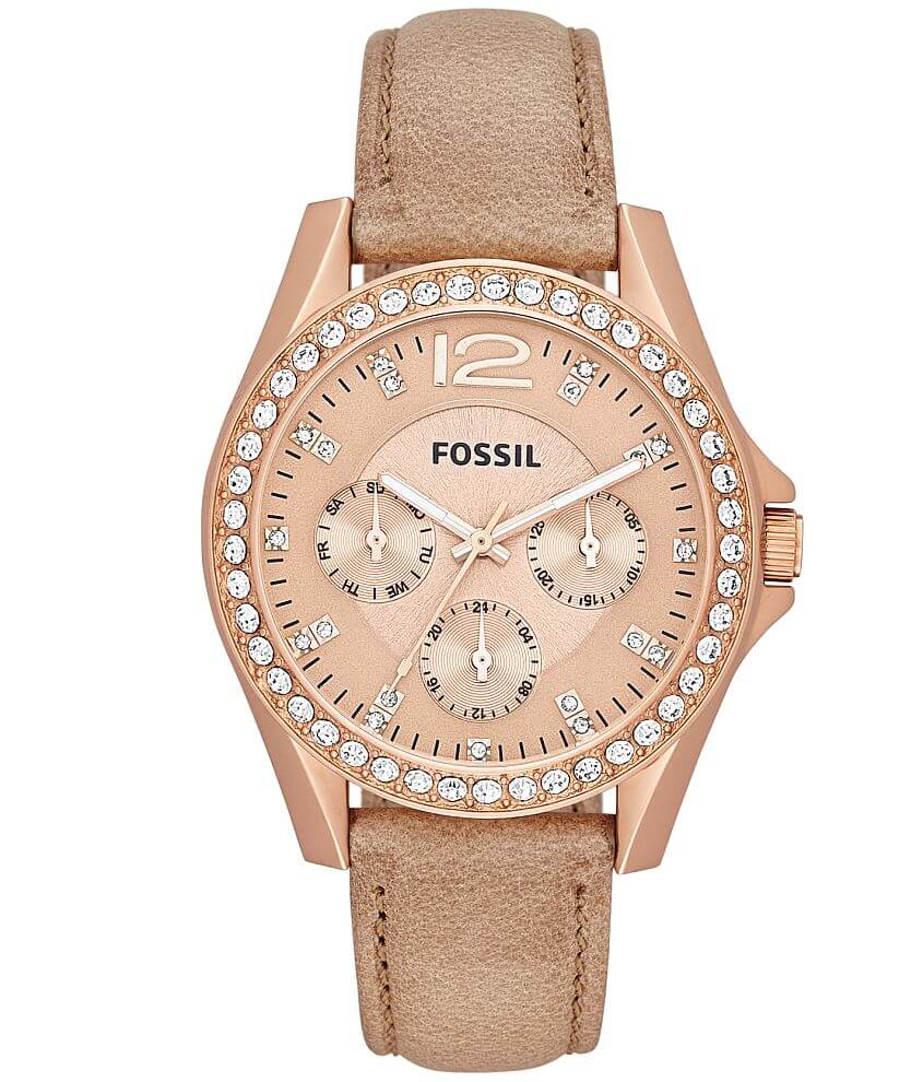 Fossil Riley Watch Women's Watches in Sand Buckle